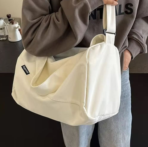 Women's Crossbody Sport Bags Large Capacity Oxford Fitness Shoulder Bag Casual Short-Distance Travel Bag