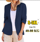 Women Cotton Linen Blazer Coat
