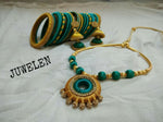 Silk threaded jewellery set