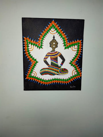 Dot mandala Buddha