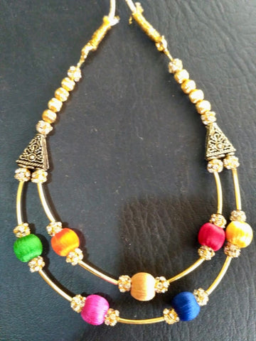 Silk Threaded Necklace