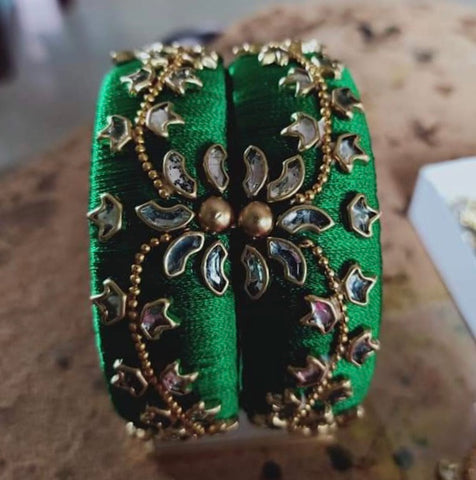 Silk threaded bangles