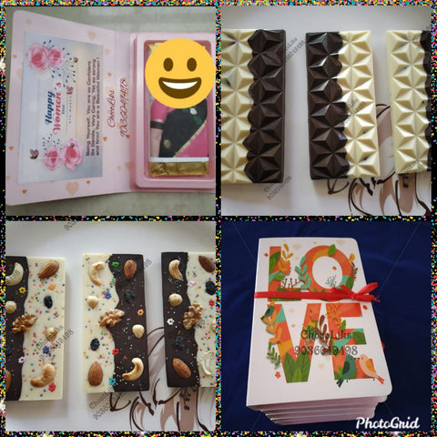 Dry fruit Homemade Chocolate Bar for Women's Day
