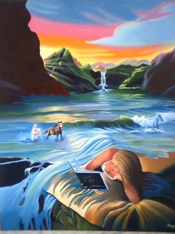 Medium oil painting