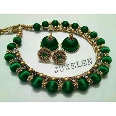 Silk threaded jewellery set