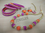 Silk threaded jewellery set