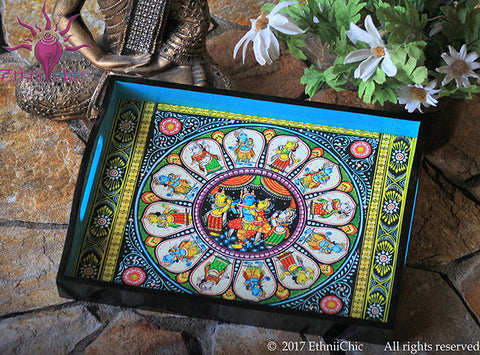 Medium Tray- Pattachitra Dashavatharam