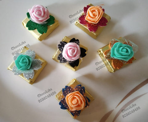 Almond flavoured Flower chocolates