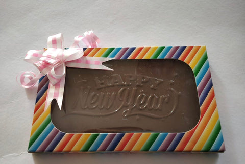 New year chocolate bar