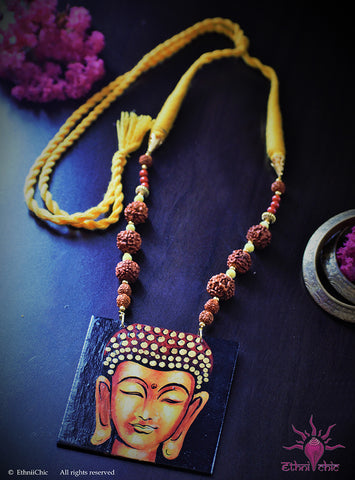 Handpainted Budha Neckpiece