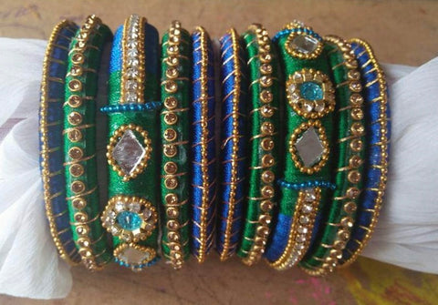 Silk threaded bangles
