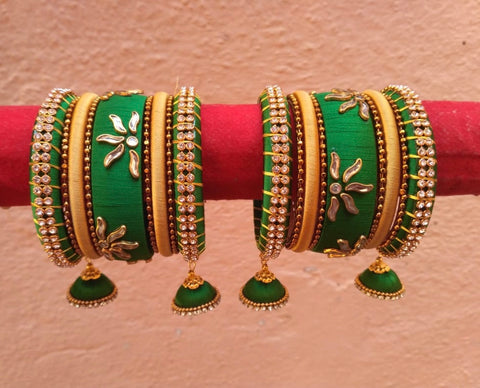 Silk Threaded Bangles