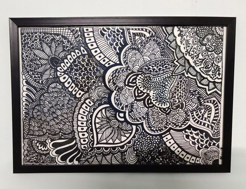 Doodle abstract art