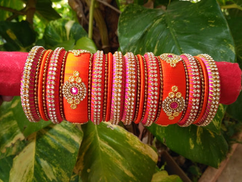 Silk Threaded Bangles