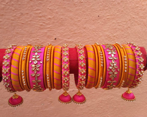 Silk Threaded Bangles