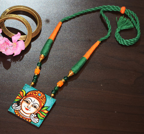 Kerala Mural Apsara Neckpiece 24