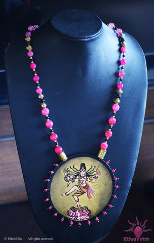 Kerala Mural Apsara Neckpiece 29