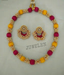 Silk threaded jewellery set