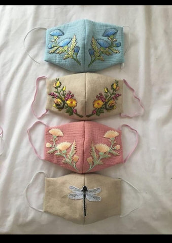Embroidered masks