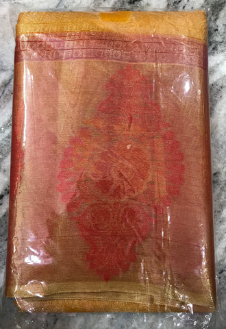 Organza Fancy Saree with Jacquard Blouse
