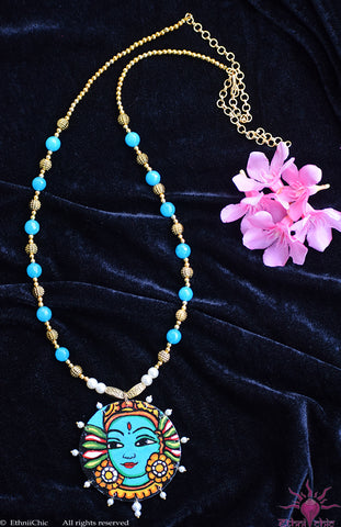 Kerala Mural Apsara Neckpiece 32