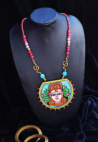 Kerala Mural Apsara Neckpiece 33