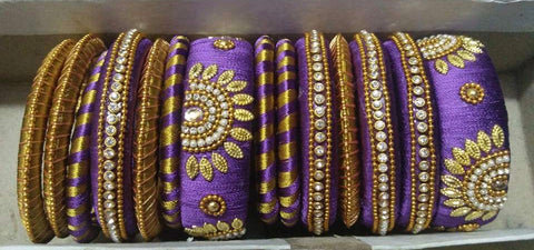 Silk threaded bangles