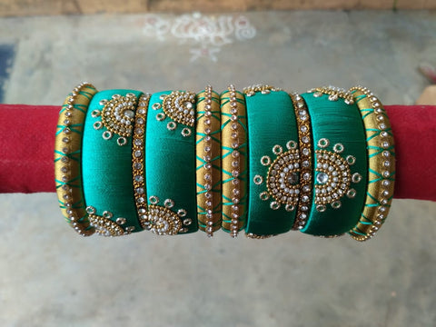 Silk Threaded Bangles