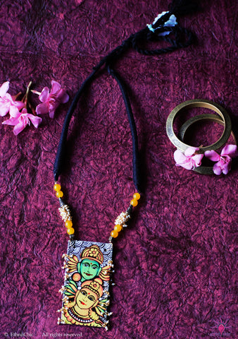 Kerala Mural Apsara Neckpiece 14