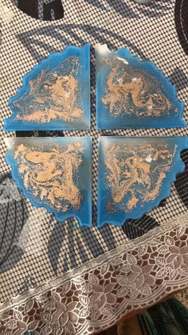 Resin coasters