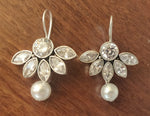 High quality American Diamond Earrings with pearl