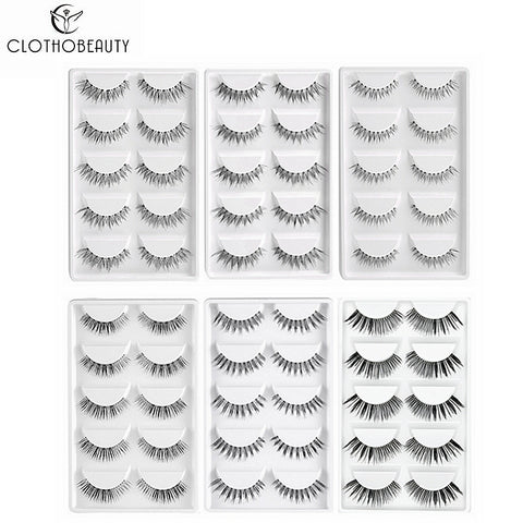 5 Pairs False Eyelashes