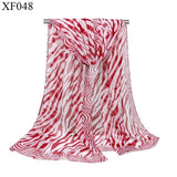 015-MS-Zebra Print Chiffon Scarf