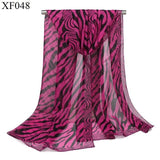 015-MS-Zebra Print Chiffon Scarf