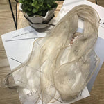 002-MS-Spring new lace embroidered long women's fashion scarve